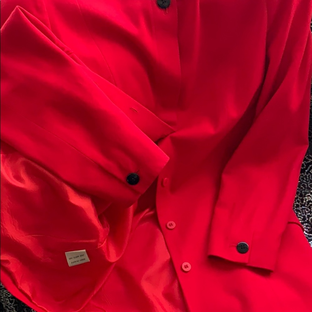 Red form fitted jacket - Picture 3 of 4